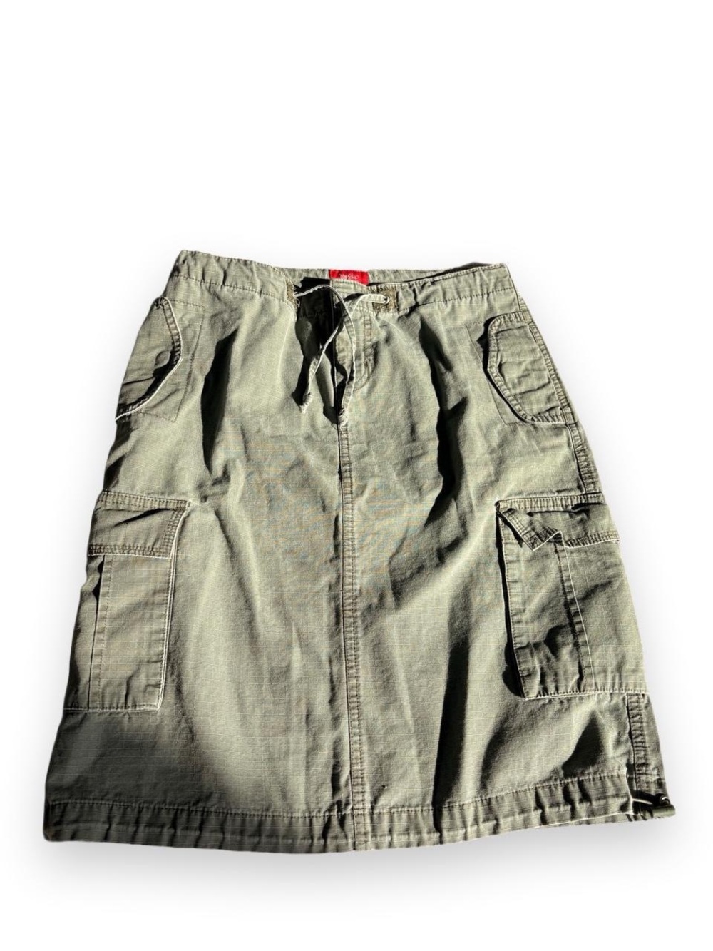 Massimo Olive Cargo Midi Skirt